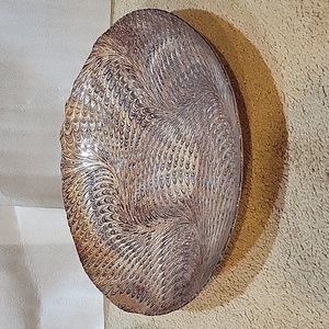 Peacock Serving Bowl & 8 small bowls